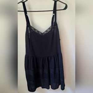 Torrid Babydoll Black Lace Tank Top NWOT Size 0